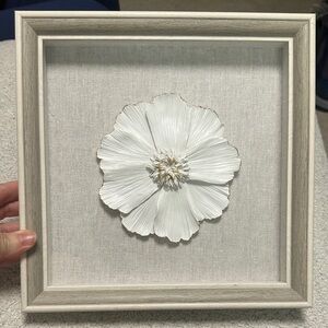 White Floral Wall Art